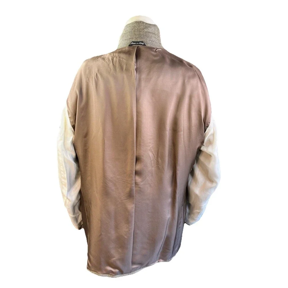 Roberto Zanieri Lanificio di Pray Italy Men 48R Hopsack Silk Wool Sport Blazer